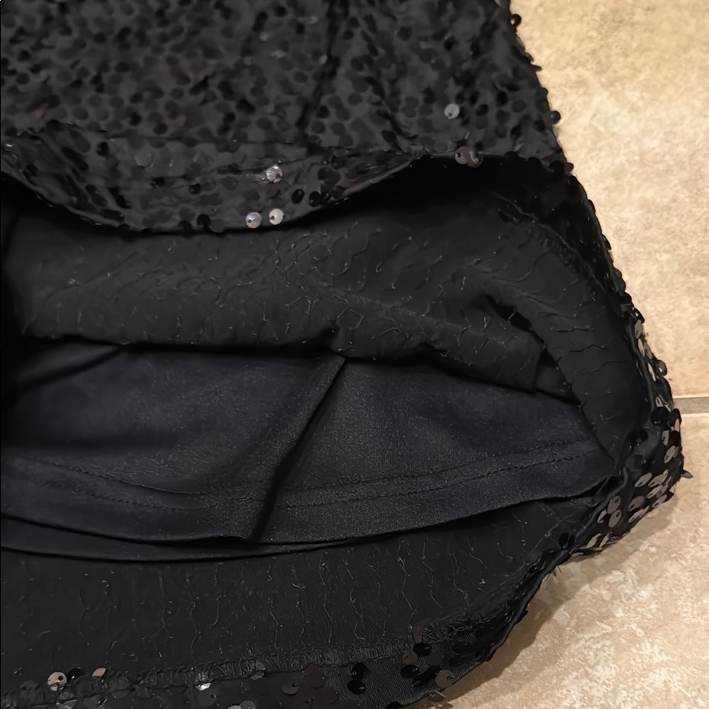 Forever 21 Black Sequin Cocktail Mini Dress - Picture 5 of 5